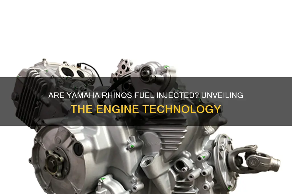 are yamaha rhinos fuel injected