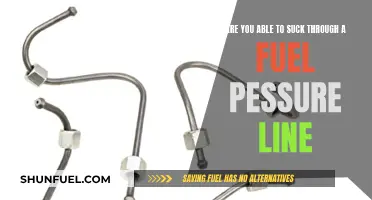 Sucking Through Fuel Lines: Is It Possible?