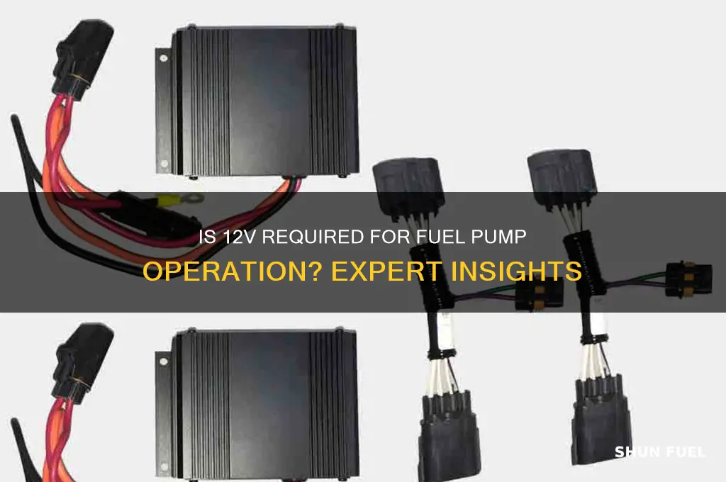 are you supposed to get 12v to fuel pump