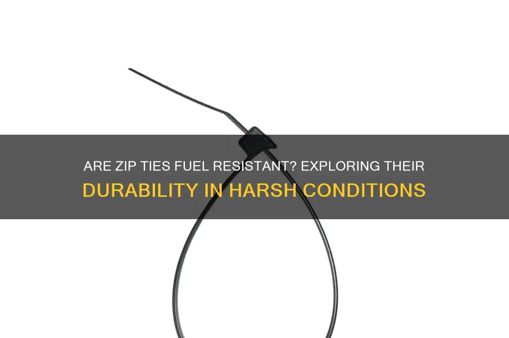 are zip ties fuel resistant