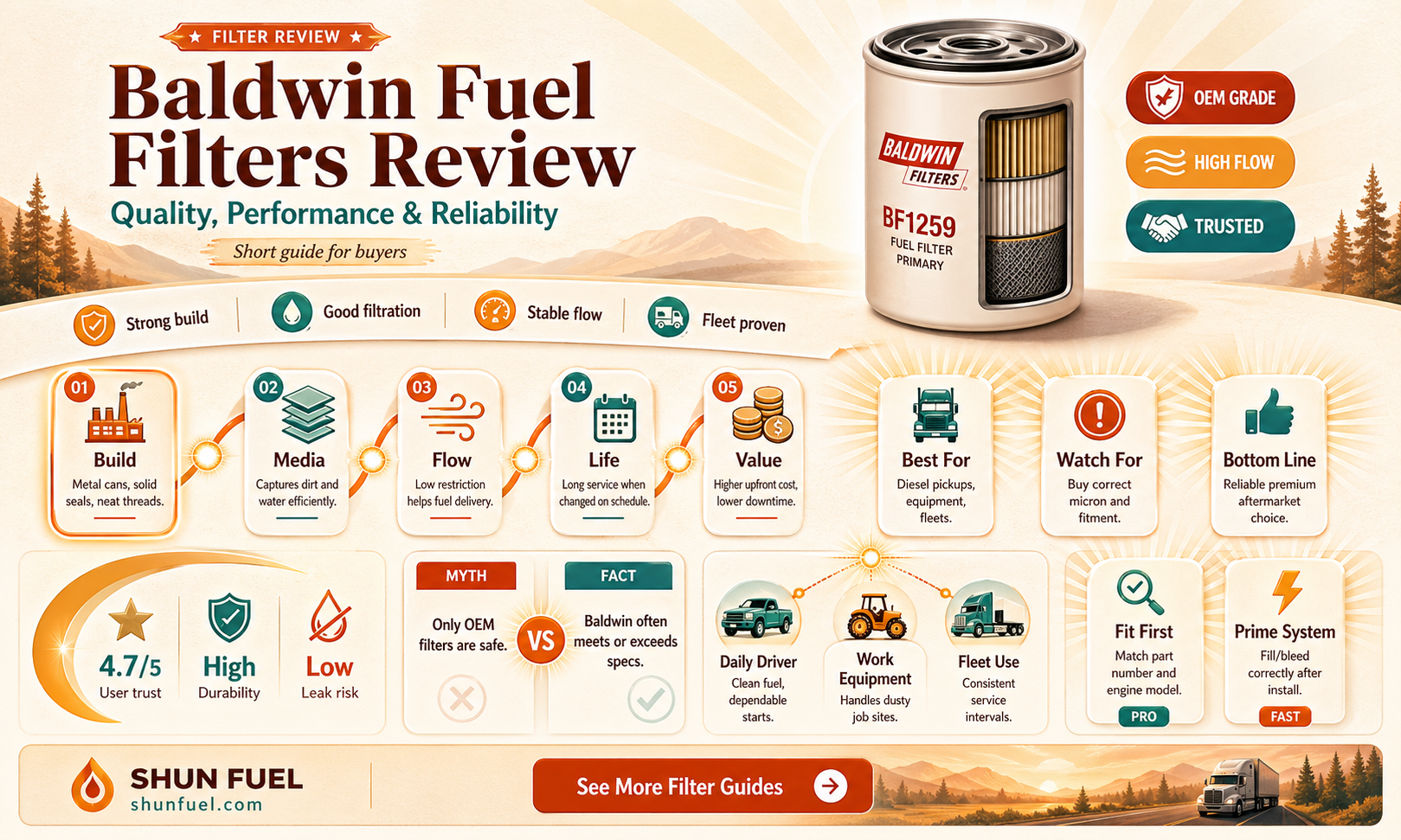 are baldwin fuel filters good