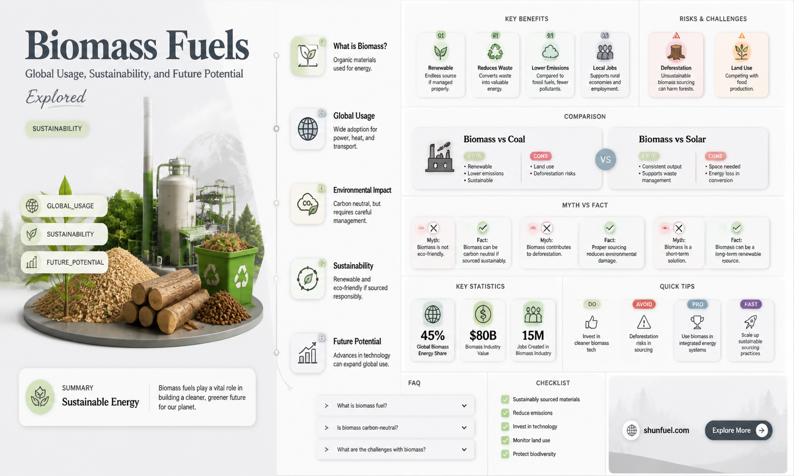 are biomass fuels widely used