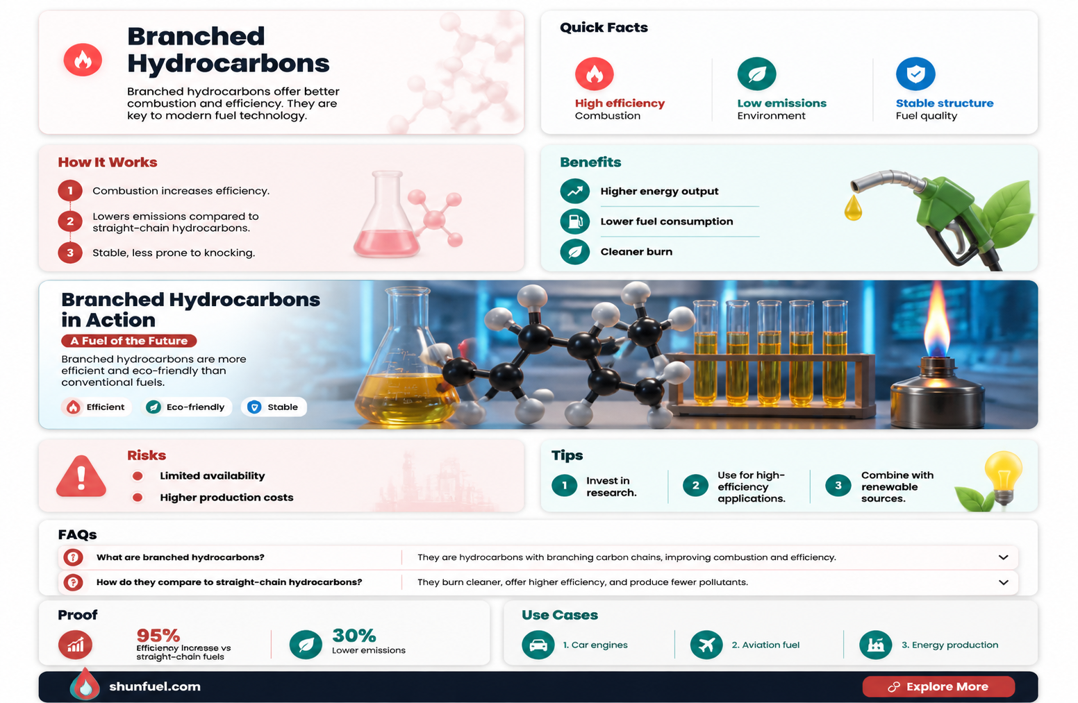 are branched hydrocarbons used as fuels