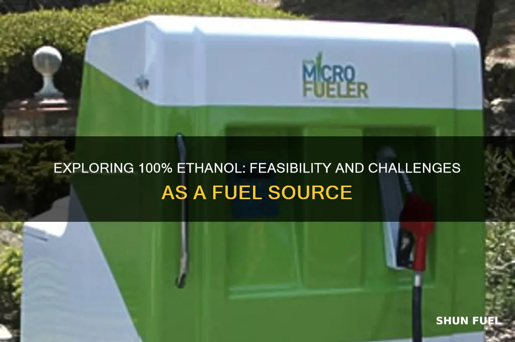 can 100 ethanol be used as fuel