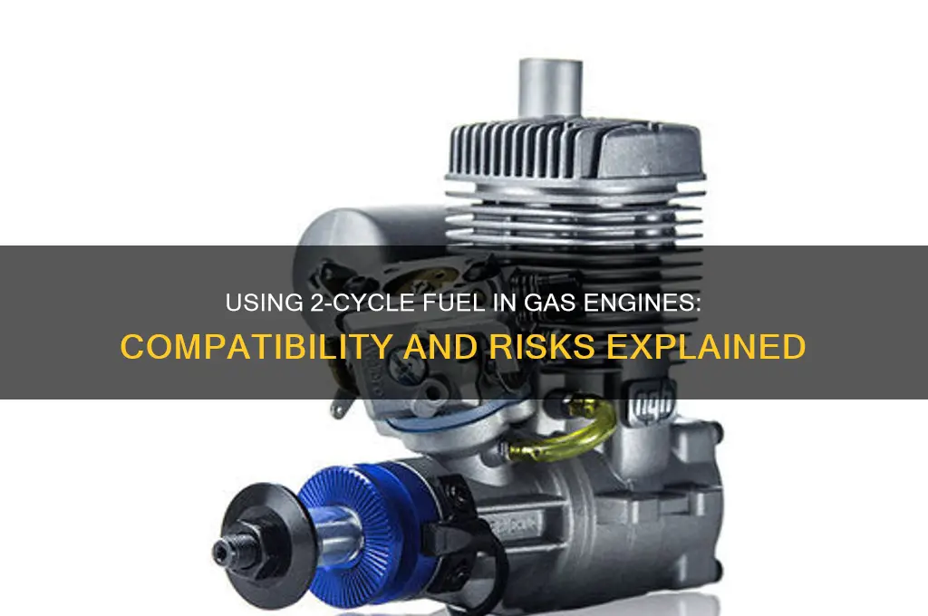 can 2 cycle fuel be used in gas only engines