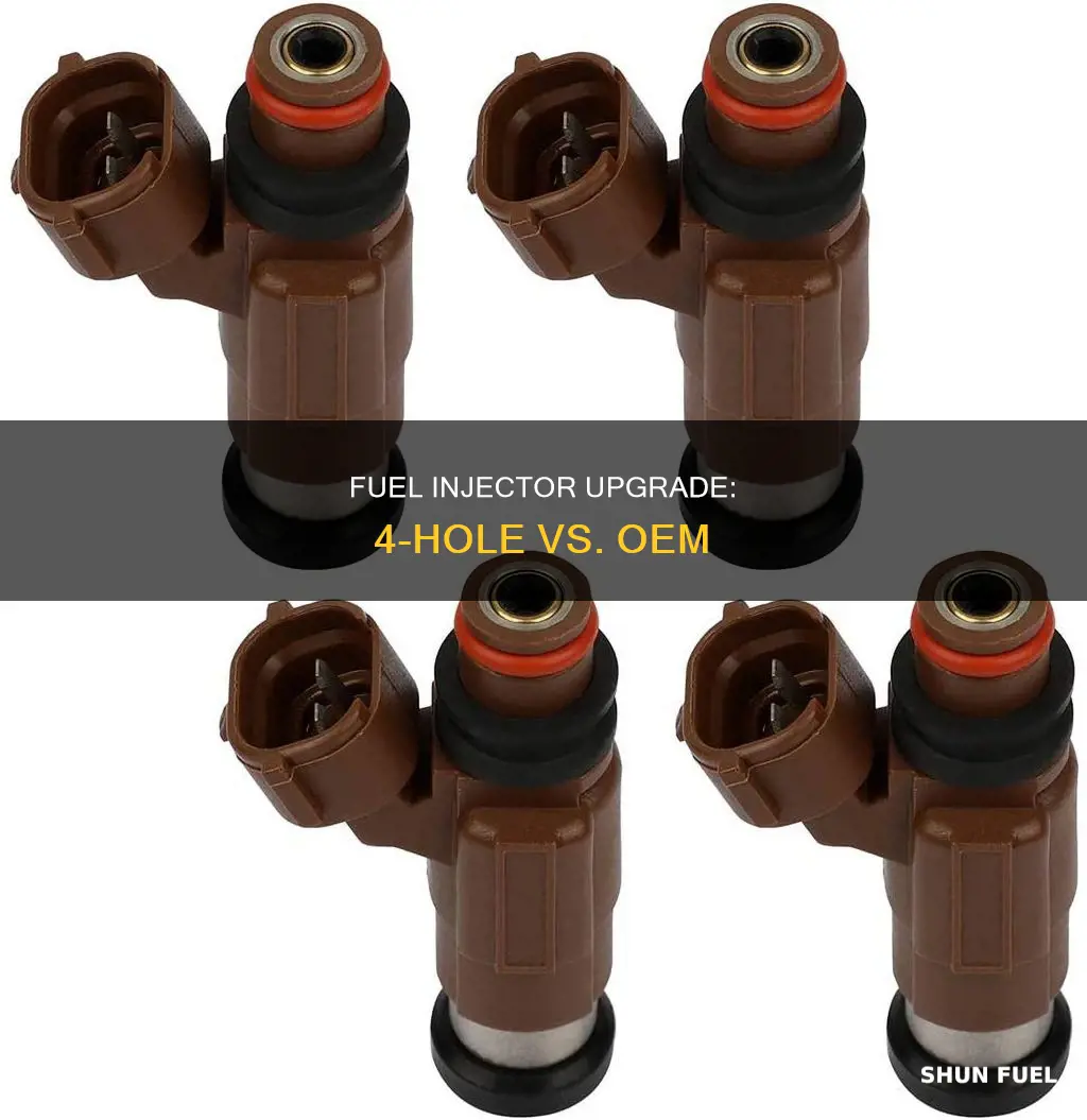can 4 hole fuel injectors be used with oem injectors