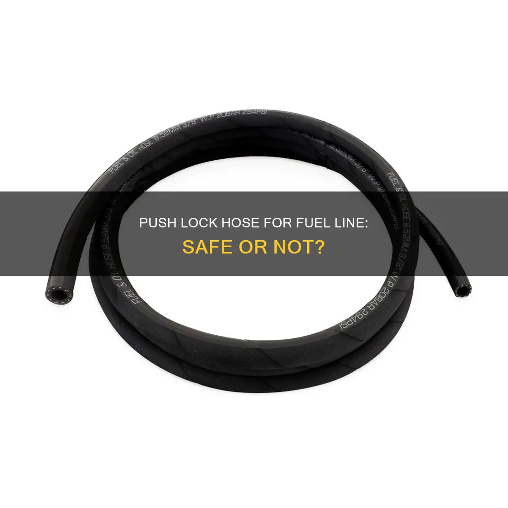 can 6an push lockhose be used for fuel line
