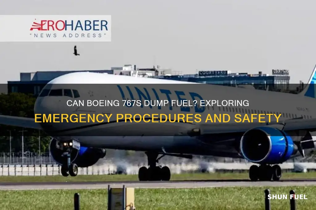 can 767 dump fuel