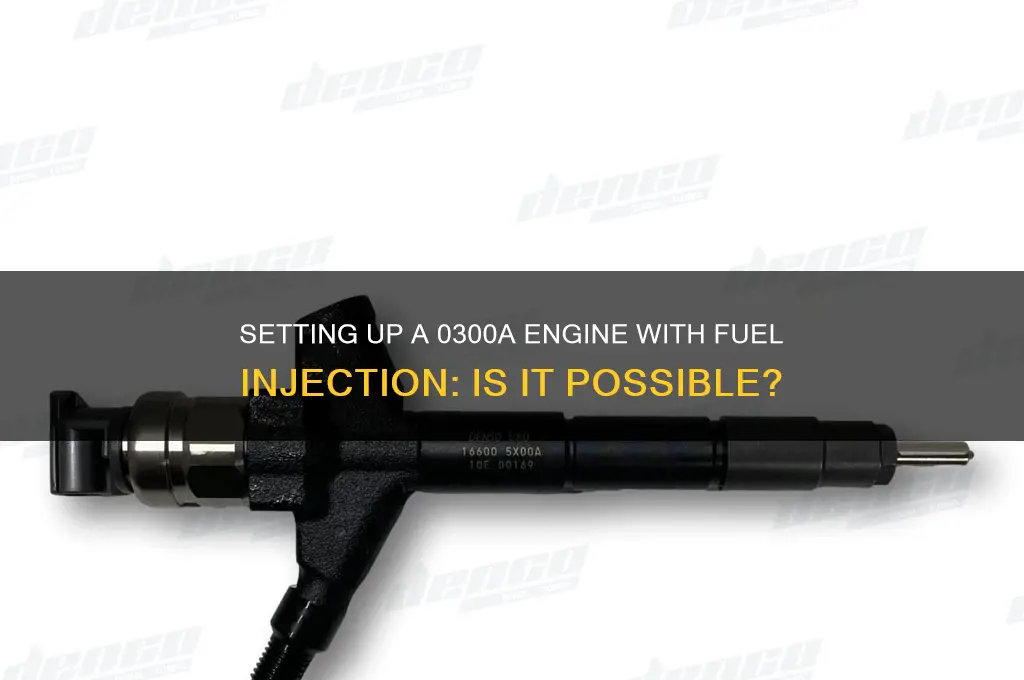 can a 0300a be setup with fuel injection