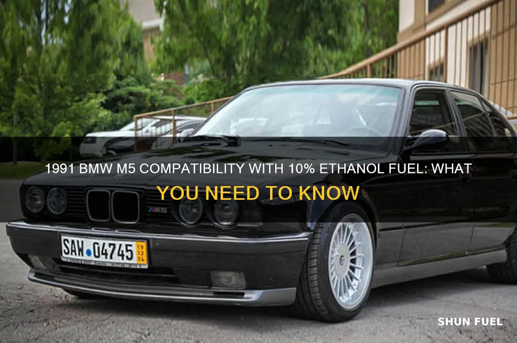 can a 1991 bmw m5 use 10 ethanol fuel