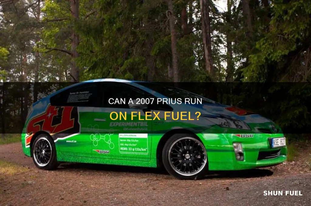 can a 2007 prius run on flex fuel
