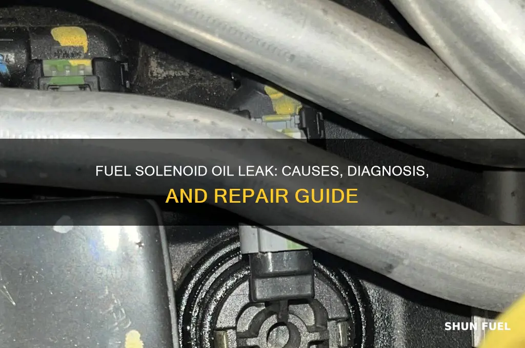 can a 3126 fuel solenoid leaking oil