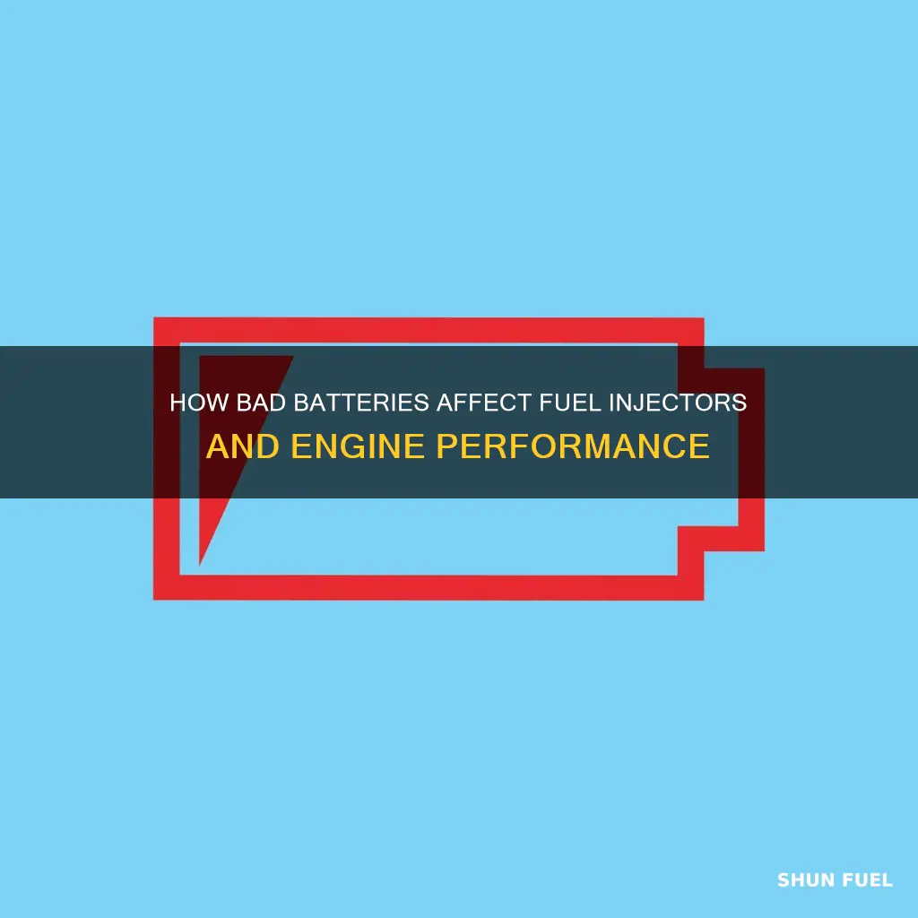 can a bad battery affect fuel injectors