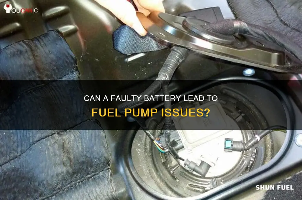 can a bad battery cause fuel pump problems