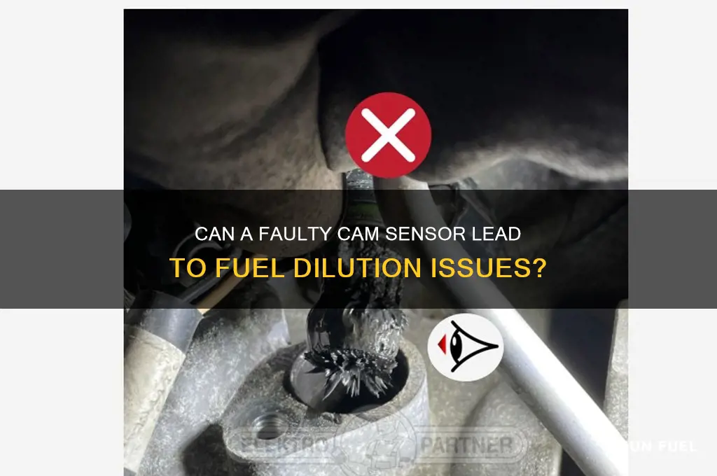 can a bad cam sensor cause fuel dilution