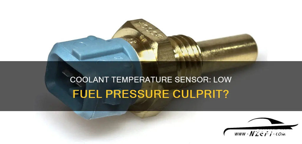 can a bad coolant temperature sensor cause low fuel pressure