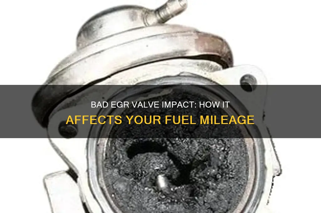 can a bad egr valve cause bad fuel mileage