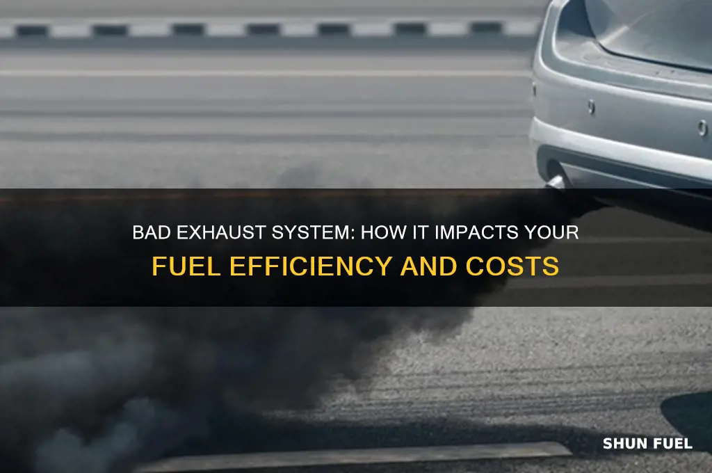 can a bad exaust cause fuel economy loss