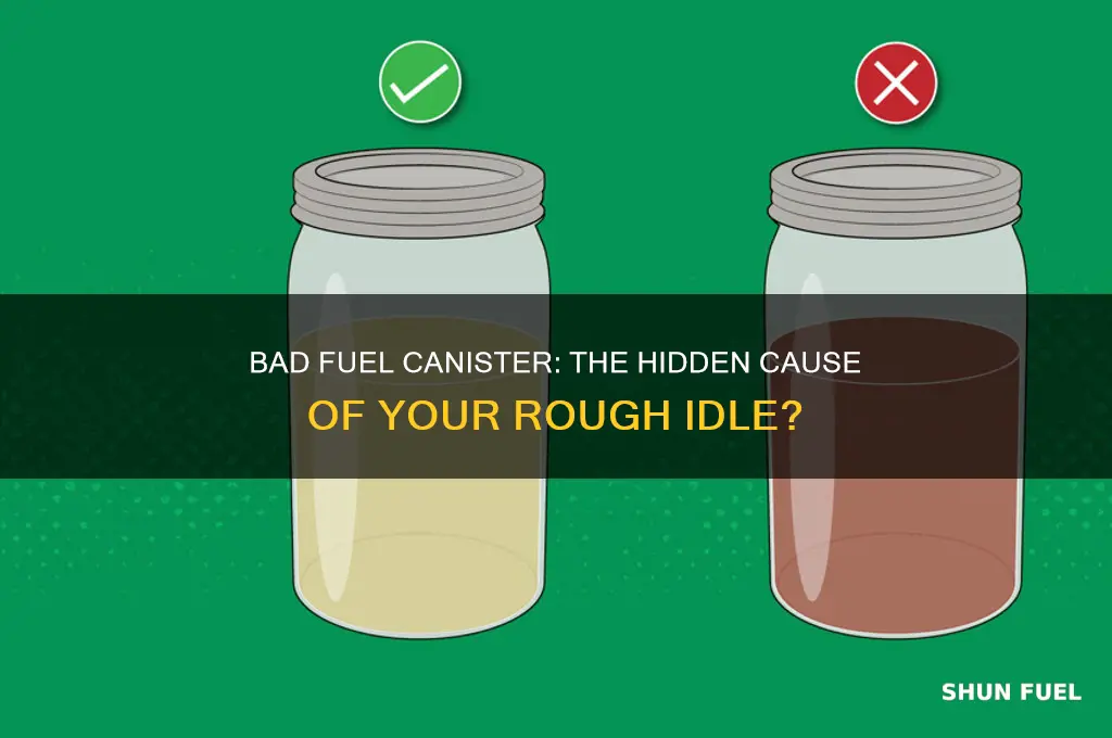 can a bad fuel canister cause rough idle