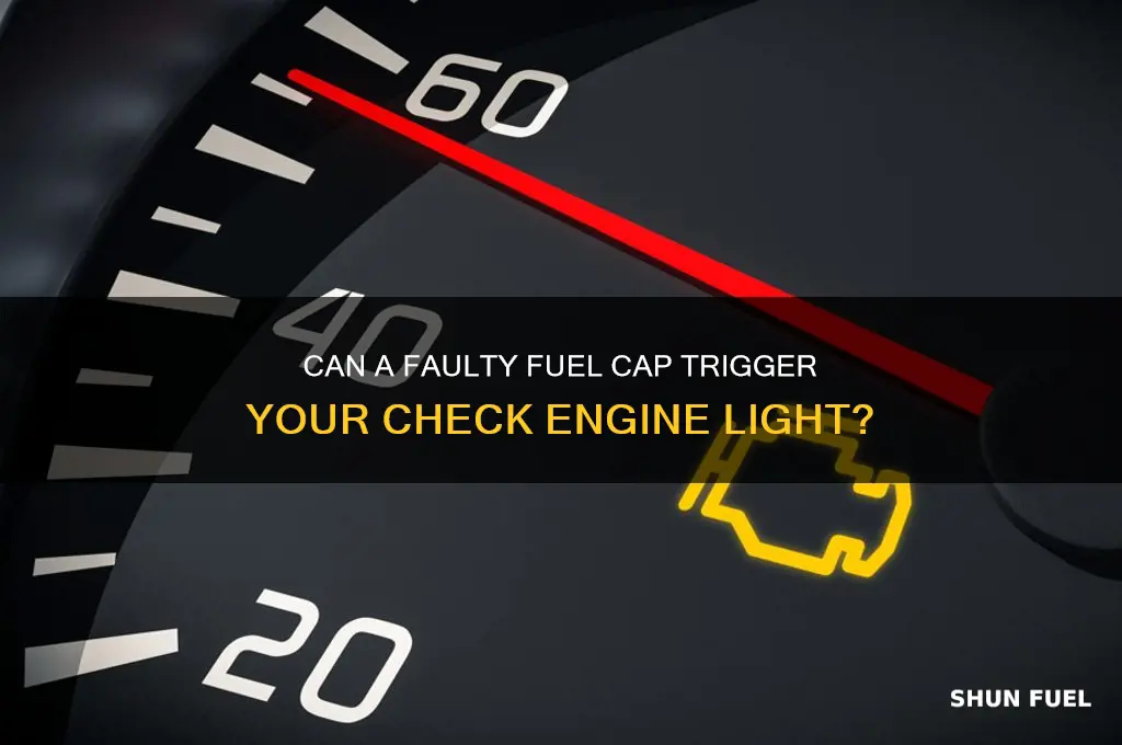can a bad fuel cap cause check engine light