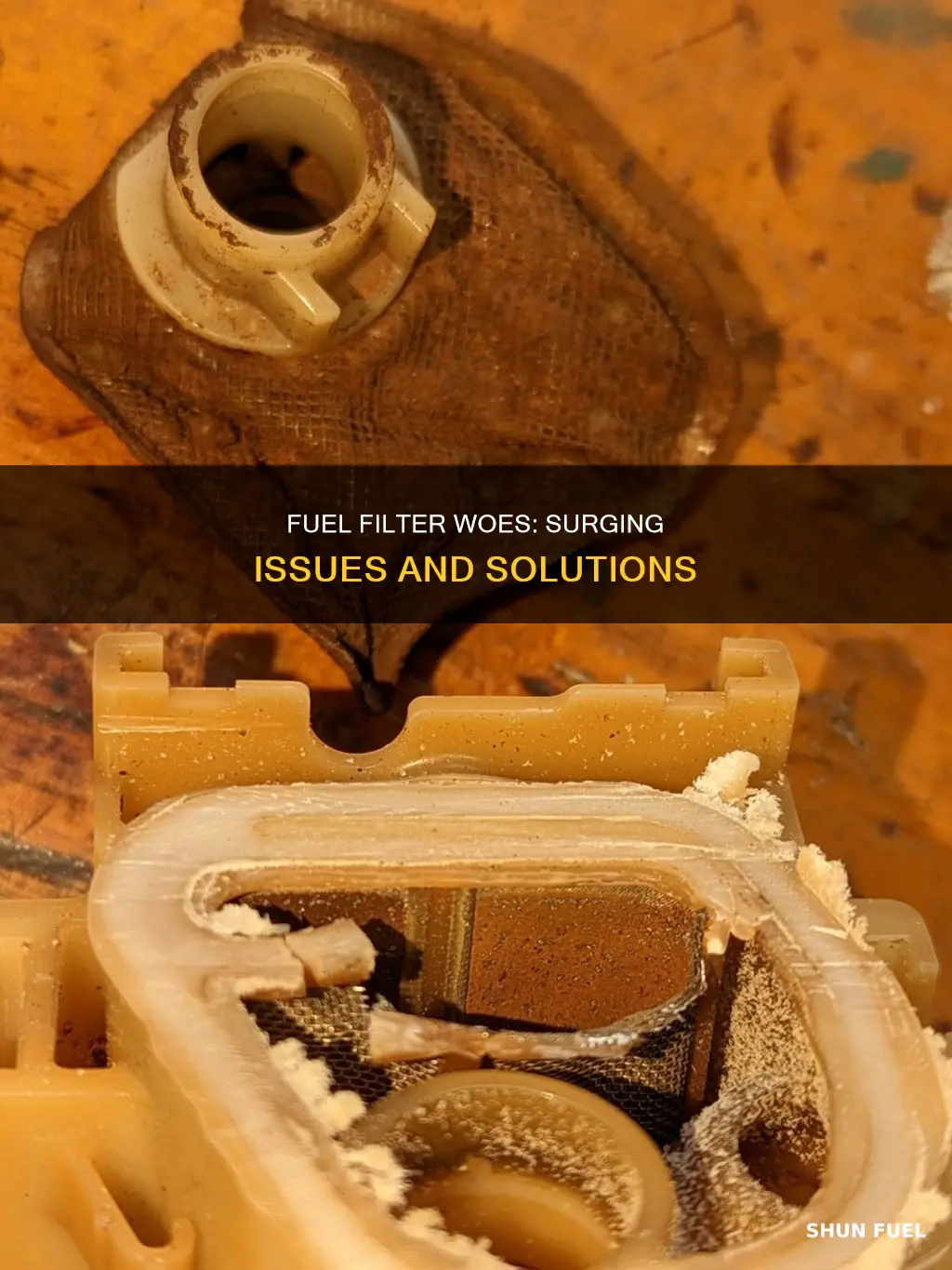can a bad fuel filter cause surging