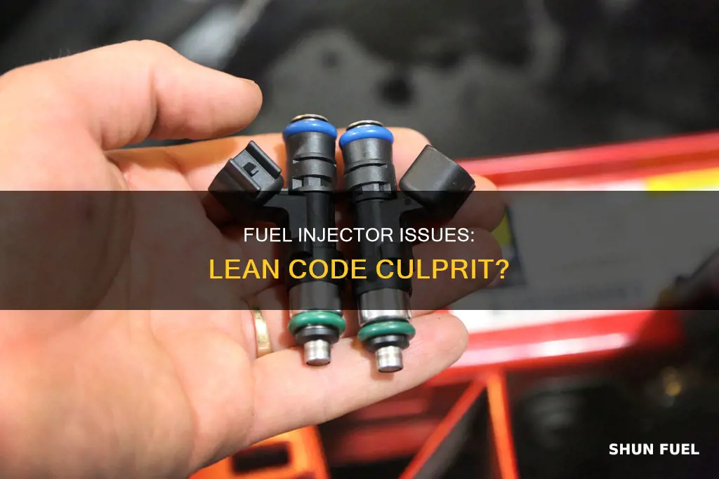 can a bad fuel injector cause a lean code