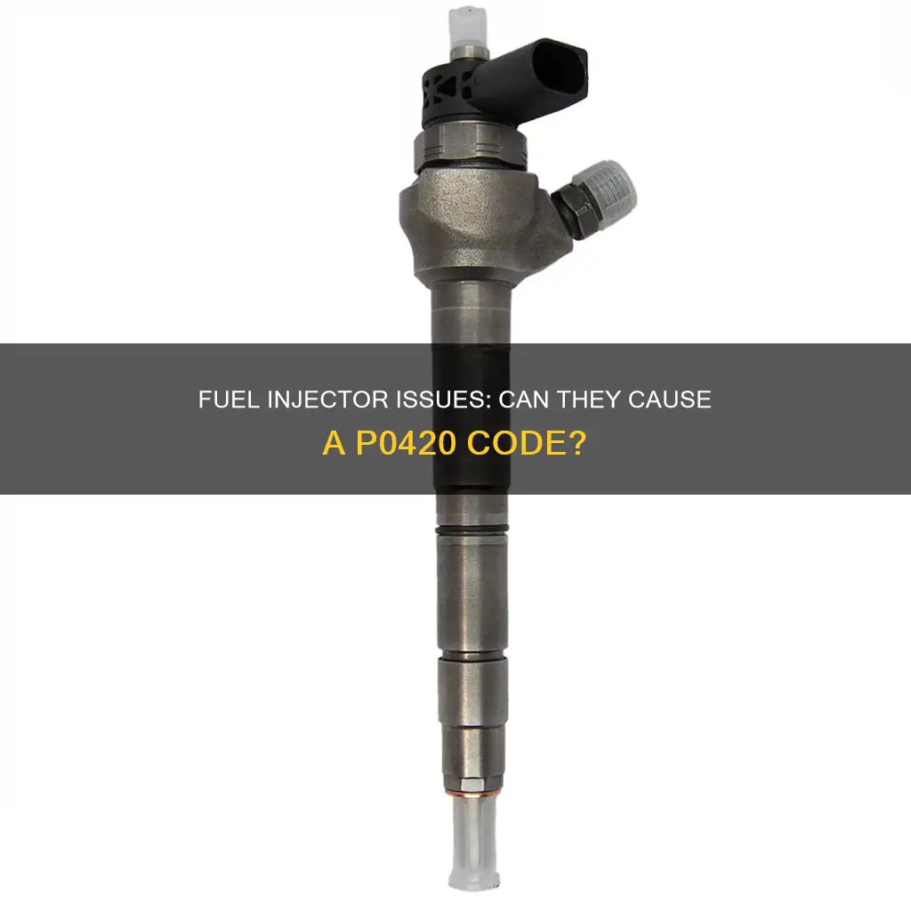 can a bad fuel injector cause a p0420 code