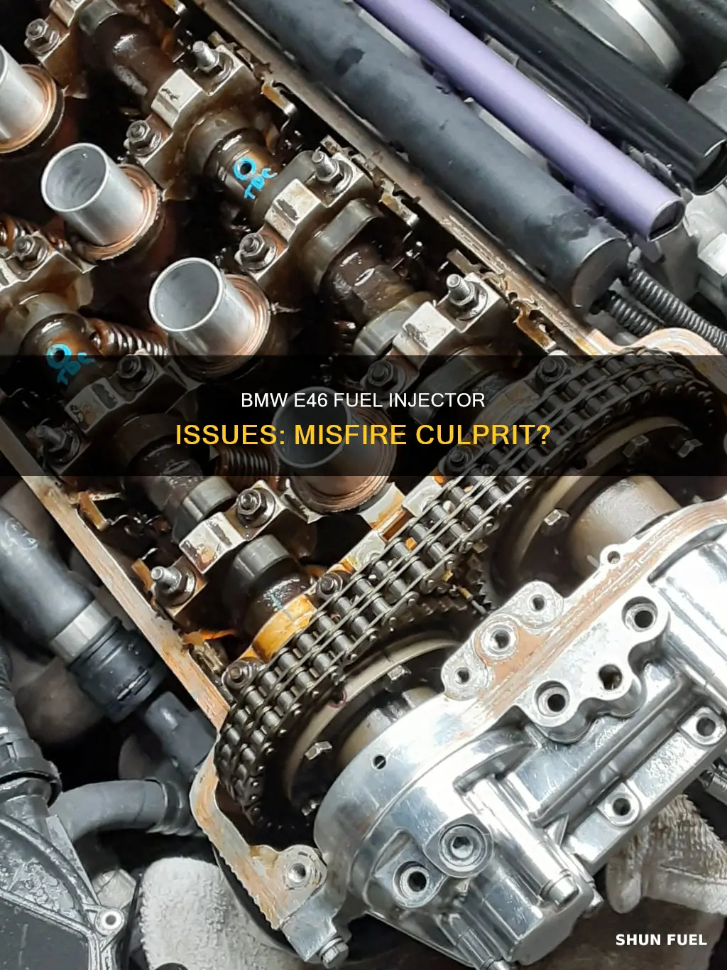 can a bad fuel injector cause misfire on bmw e46