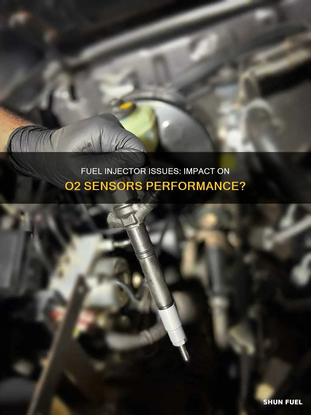 can a bad fuel injector mess up my 02 sensors