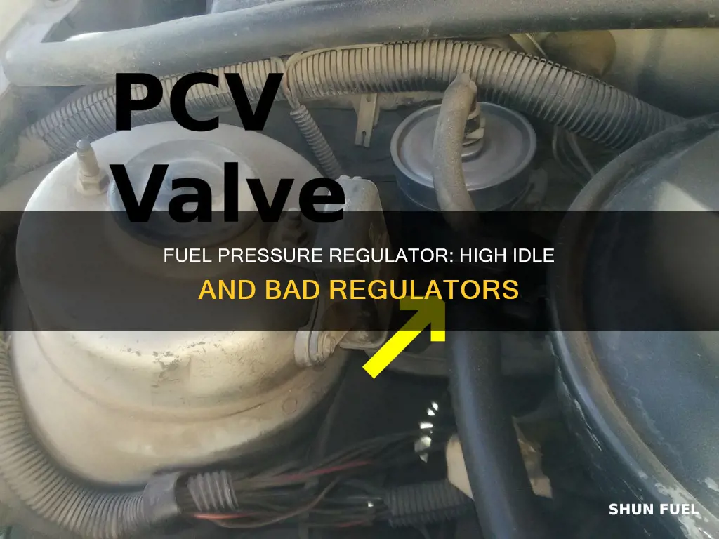 can a bad fuel pressure regulator cause high idle