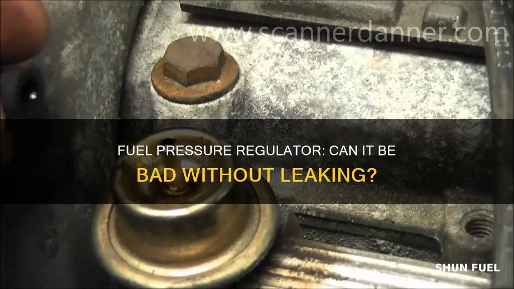 can a bad fuel pressure regulator not leak