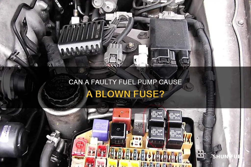 can a bad fuel pump blow a fuse