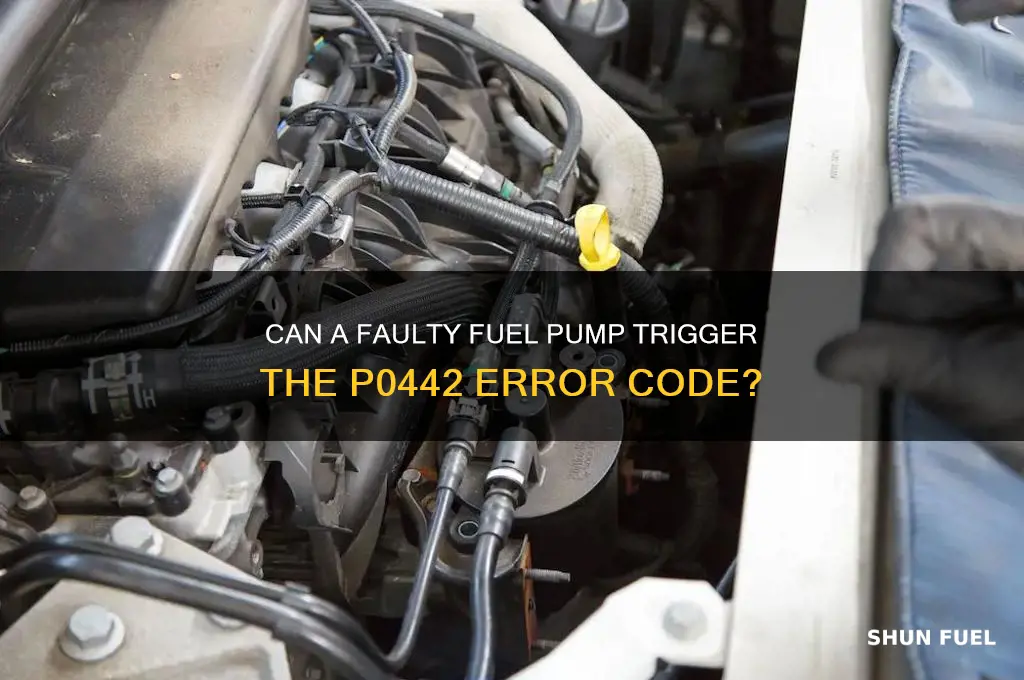 can a bad fuel pump cause a code p0442