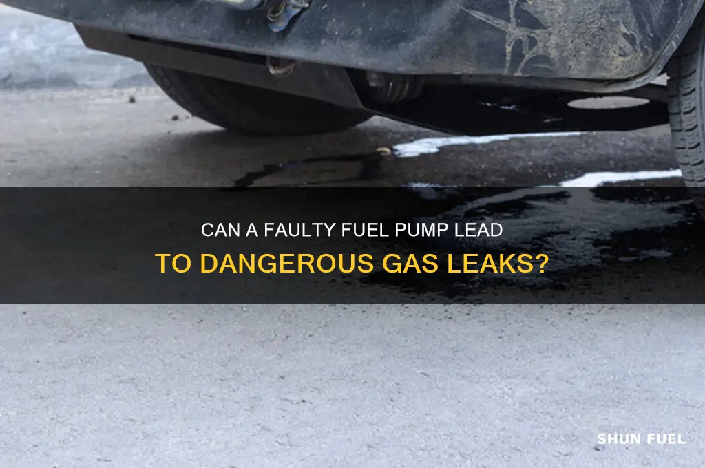 can a bad fuel pump cause a gas leak