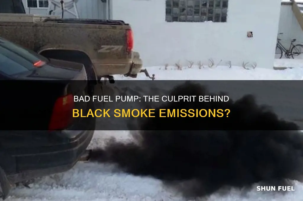 can a bad fuel pump cause black smoke