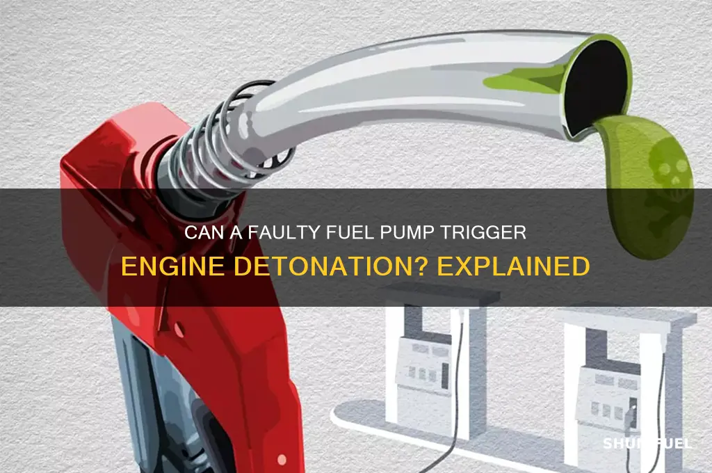 can a bad fuel pump cause detonation