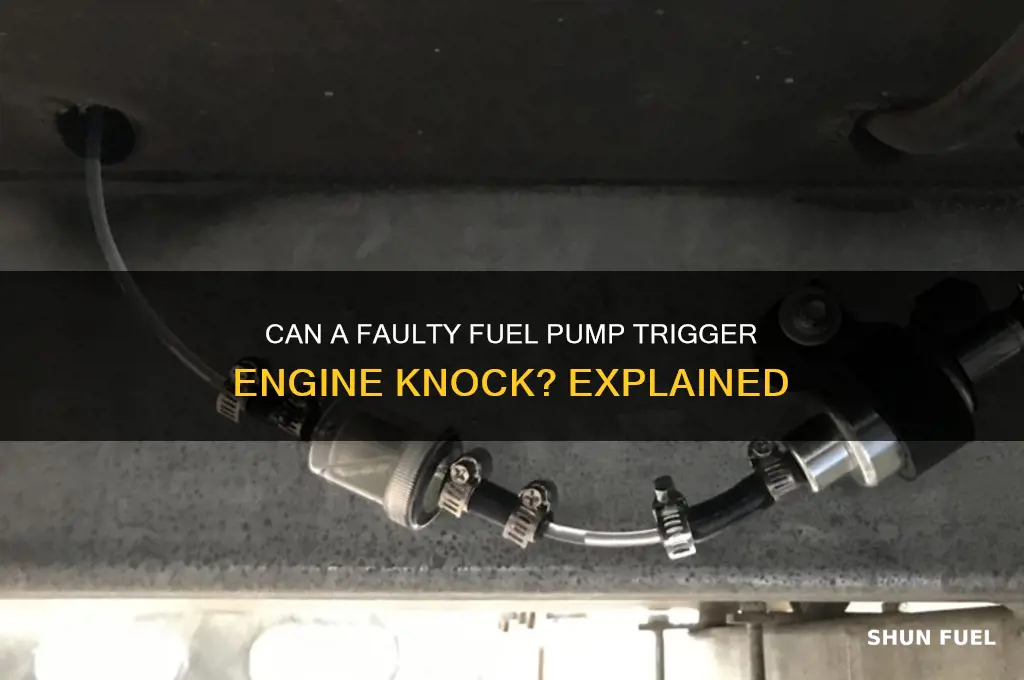 can a bad fuel pump cause engine knock