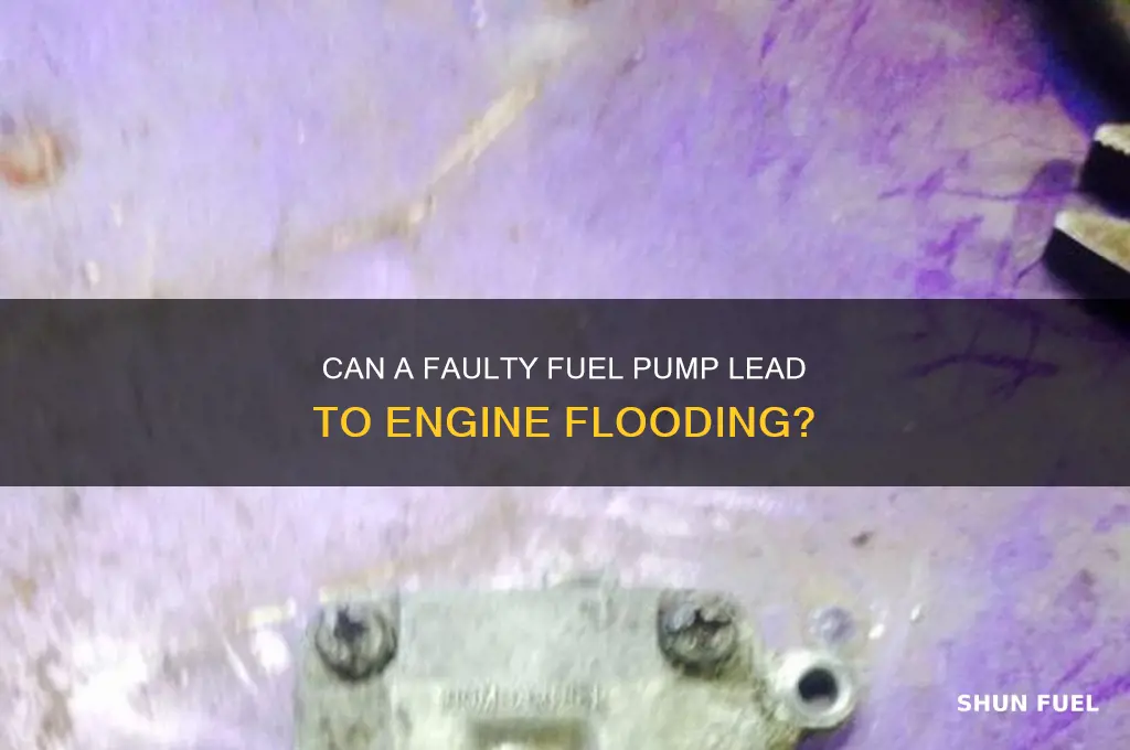 can a bad fuel pump cause flooding