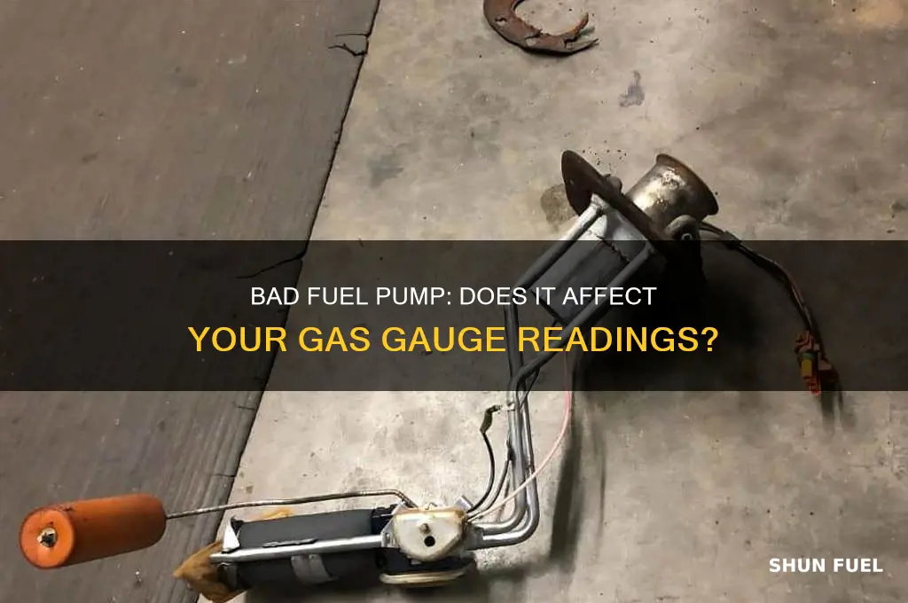 can a bad fuel pump cause fluctuations in gas gauge
