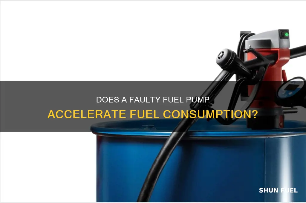 can a bad fuel pump cause fuel to drain faster