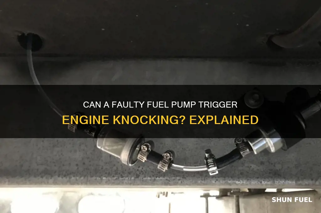 can a bad fuel pump cause knocking