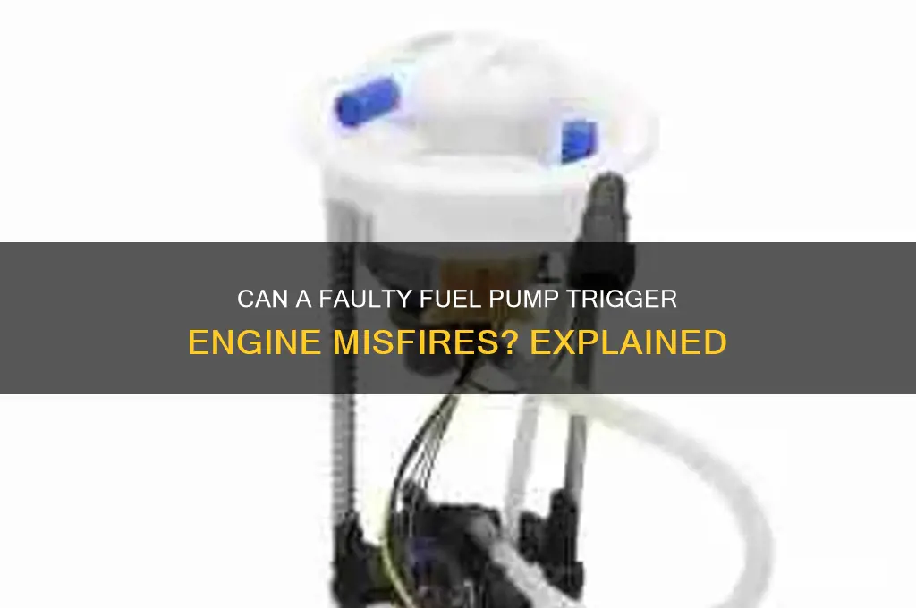 can a bad fuel pump cause misfire