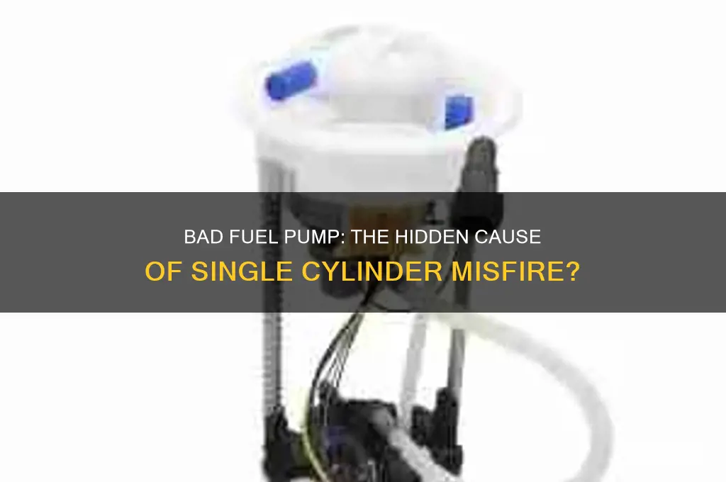 can a bad fuel pump cause single cylinder missfire