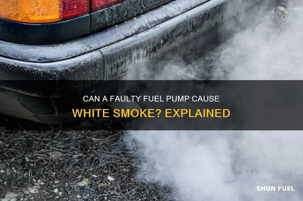 can a bad fuel pump cause white smoke