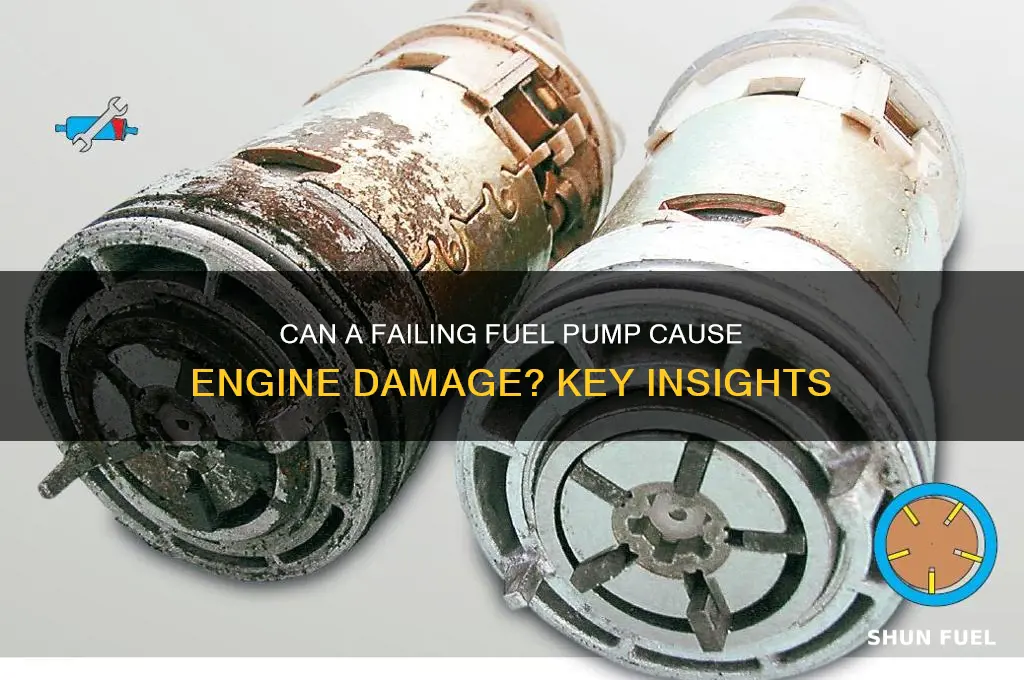 can a bad fuel pump damage engine