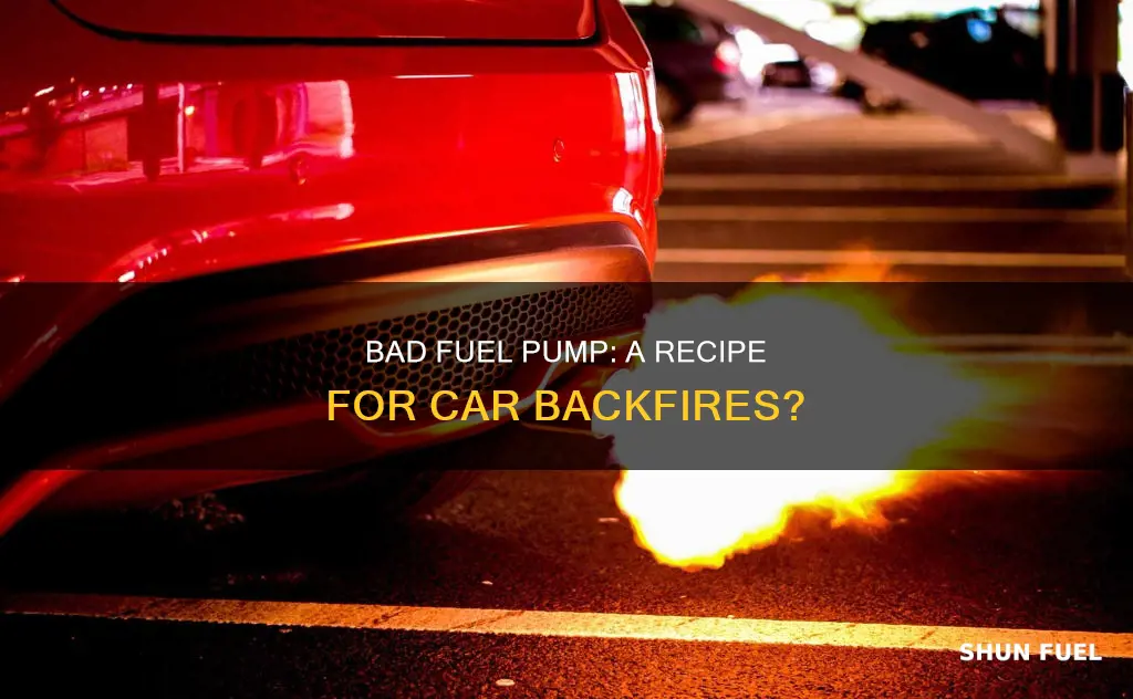 can a bad fuel pump make car backfire