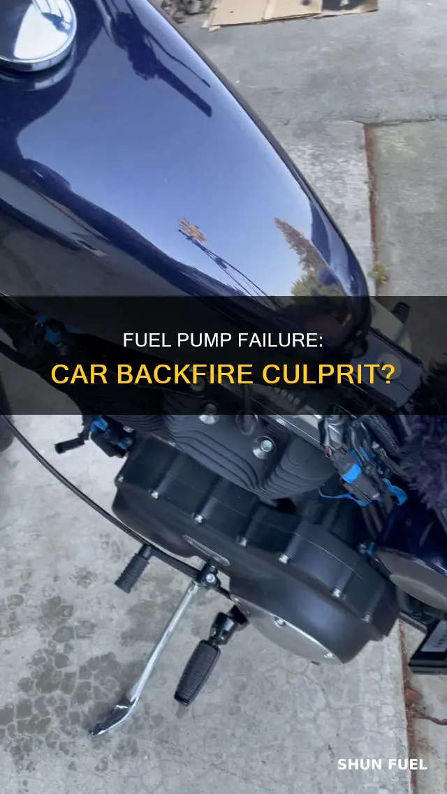 can a bad fuel pump make car backfire