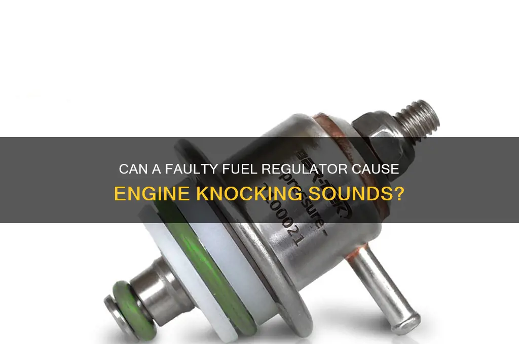 can a bad fuel regulator make a knocking sound