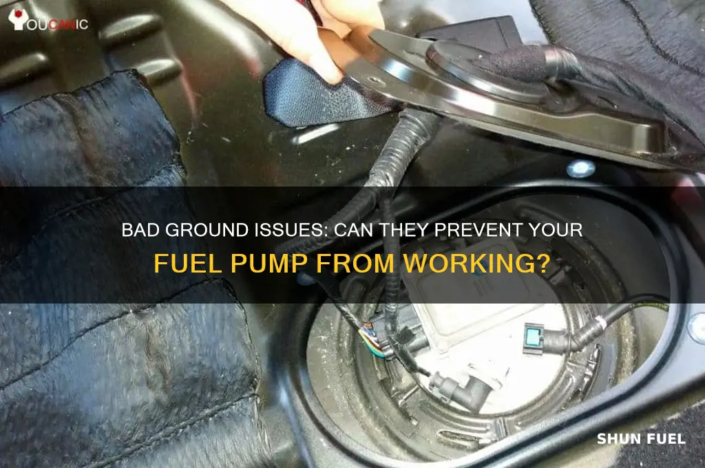 can a bad ground cause fuel pump to not work
