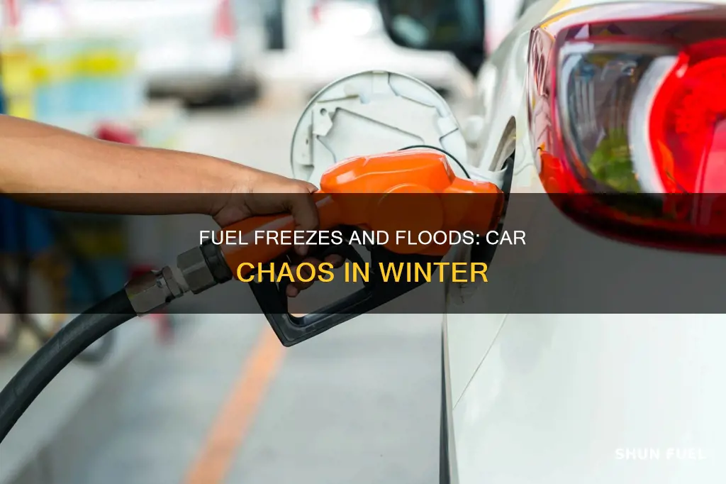 can a car flood with frozen fuel